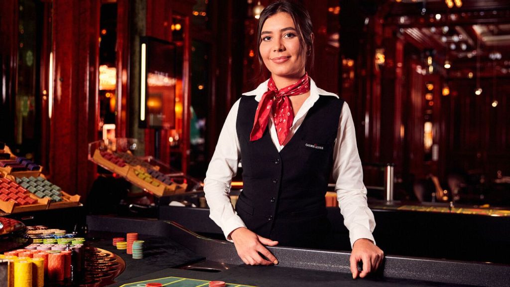 GemDisco Girl Casino Dealer